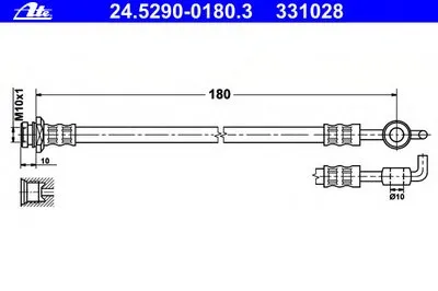 Тормозной шланг ATE купить