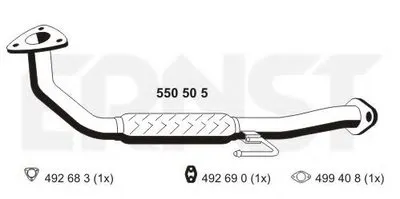 Труба выхлопного газа ERNST купить