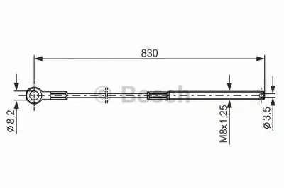 Трос, стояночная тормозная система BOSCH купить