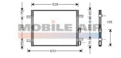 Конденсатор, кондиционер VAN WEZEL купить