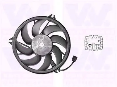 Вентилятор, охлаждение двигателя VAN WEZEL купить