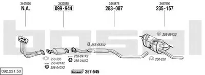Система выпуска ОГ BOSAL купить