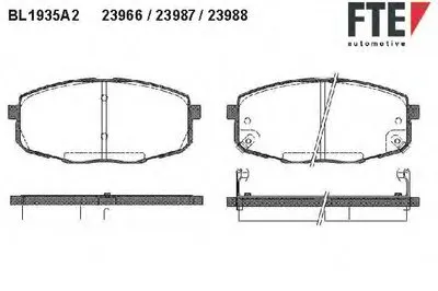 Комплект тормозных колодок, дисковый тормоз FTE купить