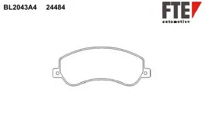 Комплект тормозных колодок, дисковый тормоз FTE купить