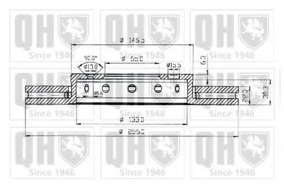 Тормозной диск QUINTON HAZELL купить