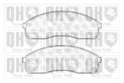 Комплект тормозных колодок, дисковый тормоз QUINTON HAZELL купить