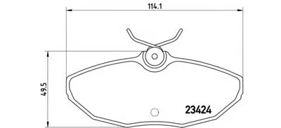 Комплект тормозных колодок, дисковый тормоз BREMBO купить