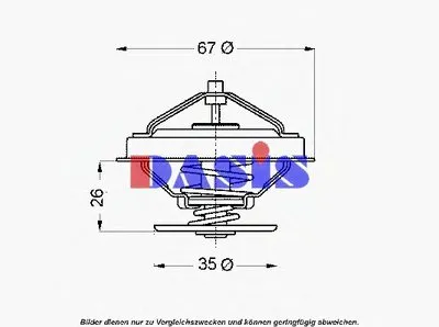 Термостат, охлаждающая жидкость AKS DASIS купить