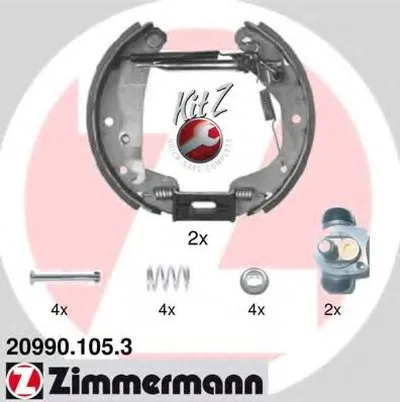 Комплект тормозных колодок KIT Z ZIMMERMANN купить