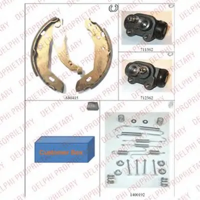 Комплект тормозных колодок DELPHI купить