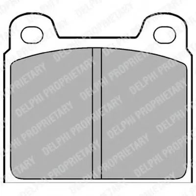 Комплект тормозных колодок, дисковый тормоз DELPHI купить