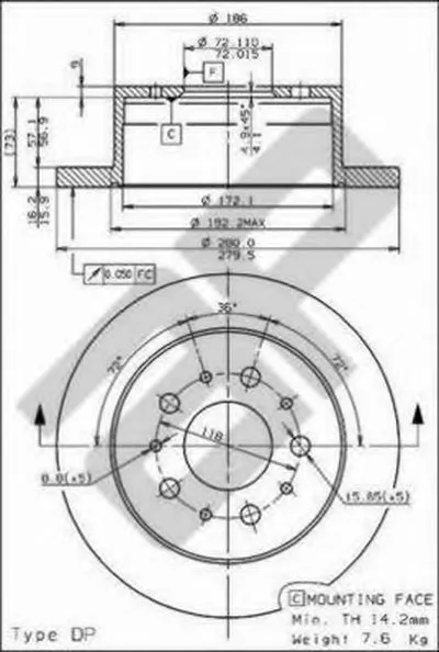 Тормозной диск AP METZGER купить