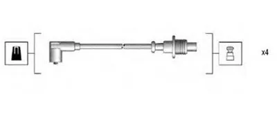 Комплект проводов зажигания MAGNETI MARELLI купить
