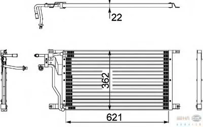 Конденсатор, кондиционер BEHR HELLA SERVICE купить