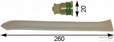 Осушитель, кондиционер BEHR HELLA SERVICE купить