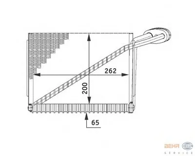 Испаритель, кондиционер BEHR HELLA SERVICE купить