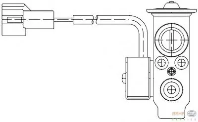 Расширительный клапан, кондиционер BEHR HELLA SERVICE купить
