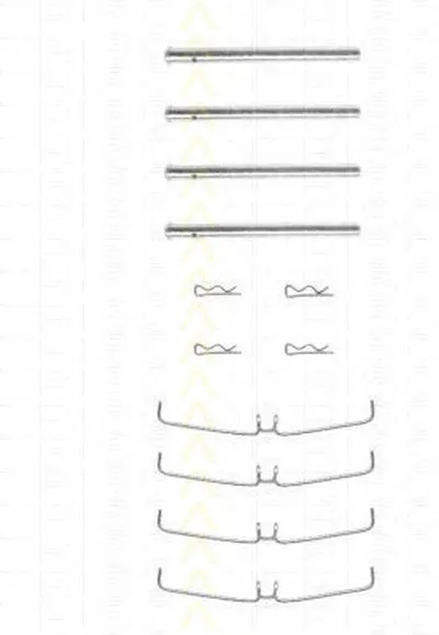 Комплектующие, колодки дискового тормоза TRISCAN купить