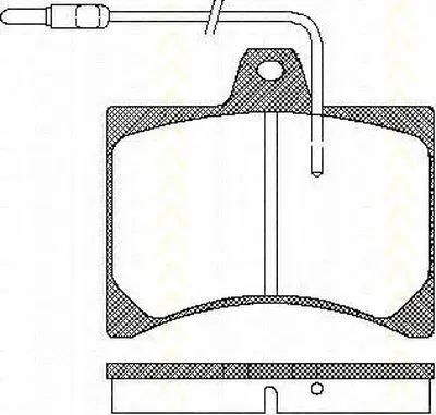 Комплект тормозных колодок, дисковый тормоз TRISCAN купить