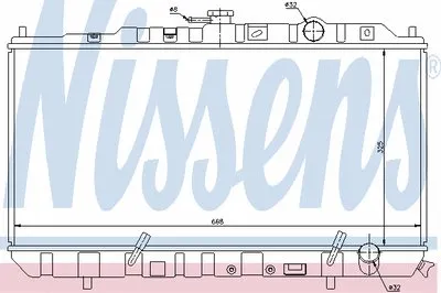 Радиатор, охлаждение двигателя NISSENS купить