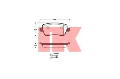 Комплект тормозных колодок, дисковый тормоз NK купить