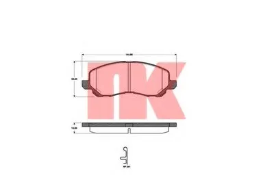 Комплект тормозных колодок, дисковый тормоз NK купить