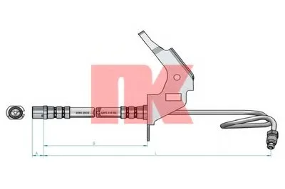 Тормозной шланг NK купить