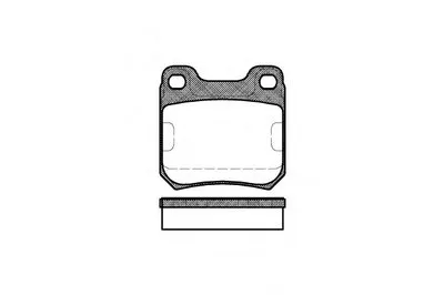 Комплект тормозных колодок, дисковый тормоз REMSA купить