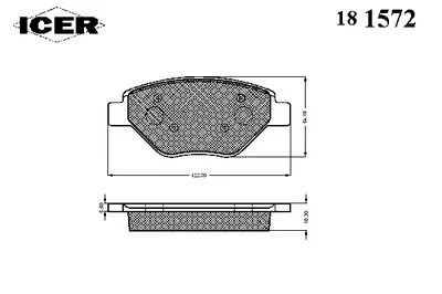 Комплект тормозных колодок, дисковый тормоз ICER купить