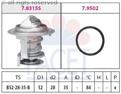 Термостат, охлаждающая жидкость FACET купить