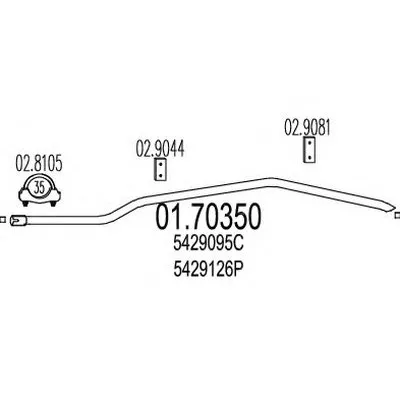 Труба выхлопного газа MTS купить