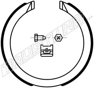 Комплект тормозных колодок, стояночная тормозная система TRUSTING купить