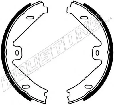Комплект тормозных колодок, стояночная тормозная система TRUSTING купить