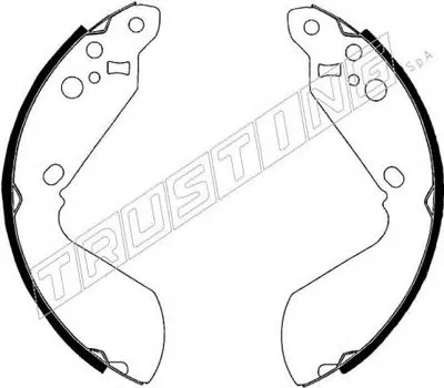 Комплект тормозных колодок TRUSTING купить
