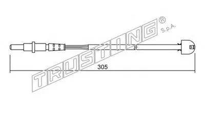 Сигнализатор, износ тормозных колодок TRUSTING купить