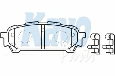 Комплект тормозных колодок, дисковый тормоз MK KASHIYAMA KAVO PARTS купить