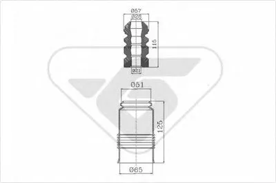 Пылезащитный комплект, амортизатор HUTCHINSON купить