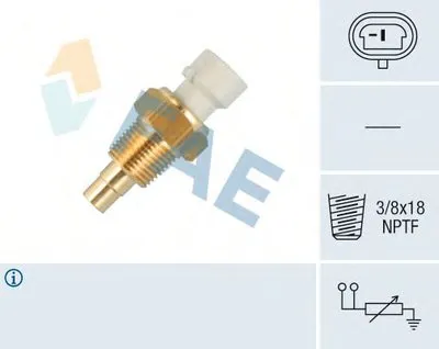 Датчик, температура охлаждающей жидкости FAE купить