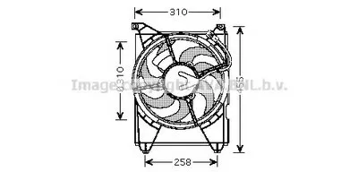 Вентилятор, охлаждение двигателя AVA QUALITY COOLING купить