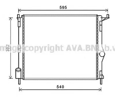 Радиатор, охлаждение двигателя AVA QUALITY COOLING купить