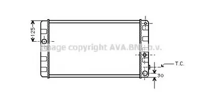 Радиатор, охлаждение двигателя AVA QUALITY COOLING купить