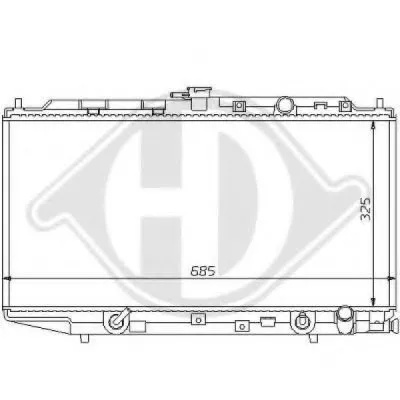 Радиатор, охлаждение двигателя DIEDERICHS купить