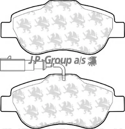 Комплект тормозных колодок, дисковый тормоз QH JP GROUP купить