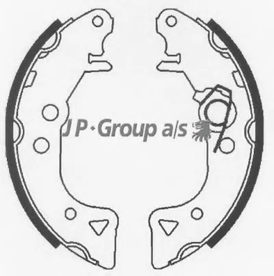 Комплект тормозных колодок QH JP GROUP купить