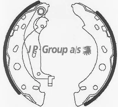 Комплект тормозных колодок QH JP GROUP купить