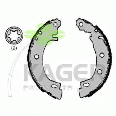 Комплект тормозных колодок KAGER купить