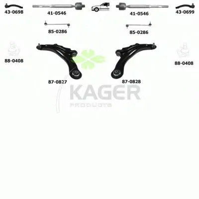 Подвеска колеса KAGER купить