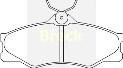 Комплект тормозных колодок, дисковый тормоз BRECK купить