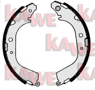 Комплект тормозных колодок KAWE купить
