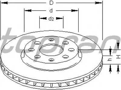 Тормозной диск COATED TOPRAN купить
